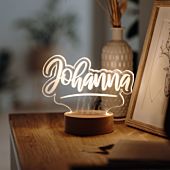 Personalisierbare LED-Lampe mit Name