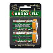 Cardiocell Batterie Mono D-LR20 2er Pack