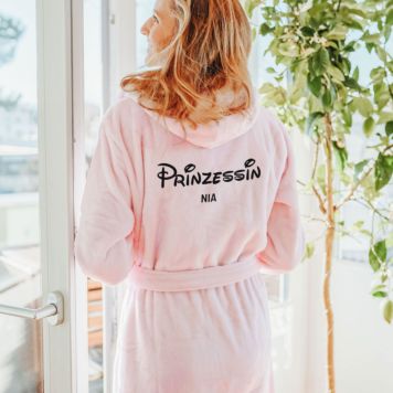 Personalisierbarer Bademantel Prinzessin