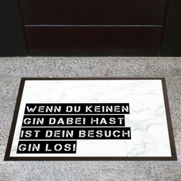 Personalisierbare Fußmatte im Marmor-Design