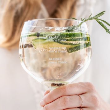 Personalisierbares Gin Glas mit Namen