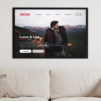 Personalisierbares Poster im Netflix-Style