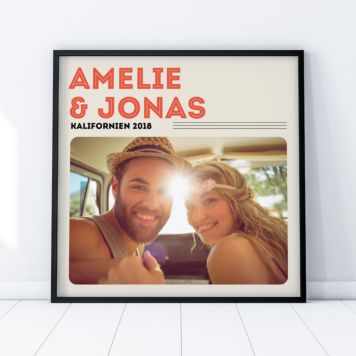 Personalisierbares Poster als Vinyl-Cover