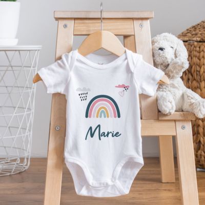 Personalisierbarer Babybody mit Name