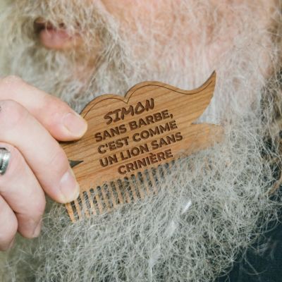 Peigne à barbe personnalisé