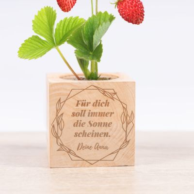 Personalisierbarer Ecocube mit Gravur