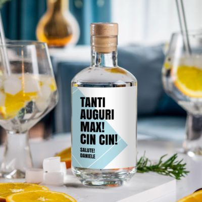 Gin Personalizzato con Testo