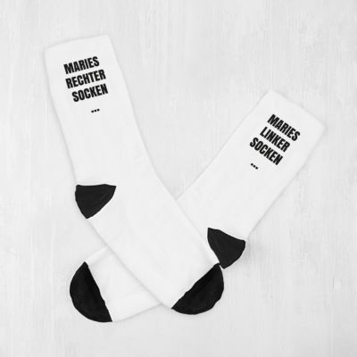 Personalisierbare Socken mit Spruch