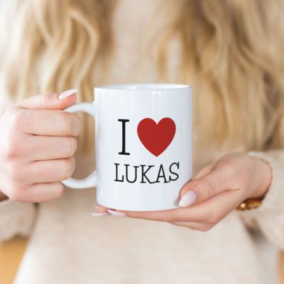 Personalisierbare I Love ... Tasse