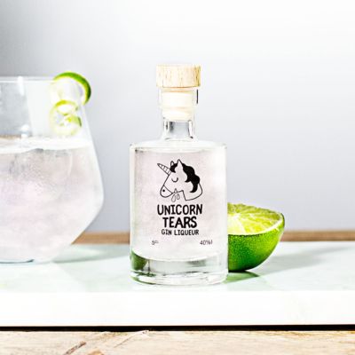 Mini Einhorn-Tränen Likör mit Gin