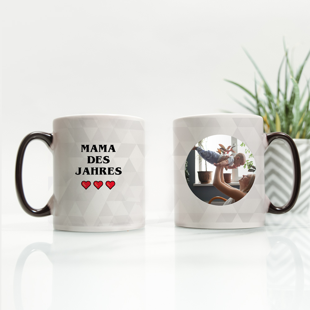 Muttertagsgeschenke Temperaturempfindliche Tasse mit Bild und Text