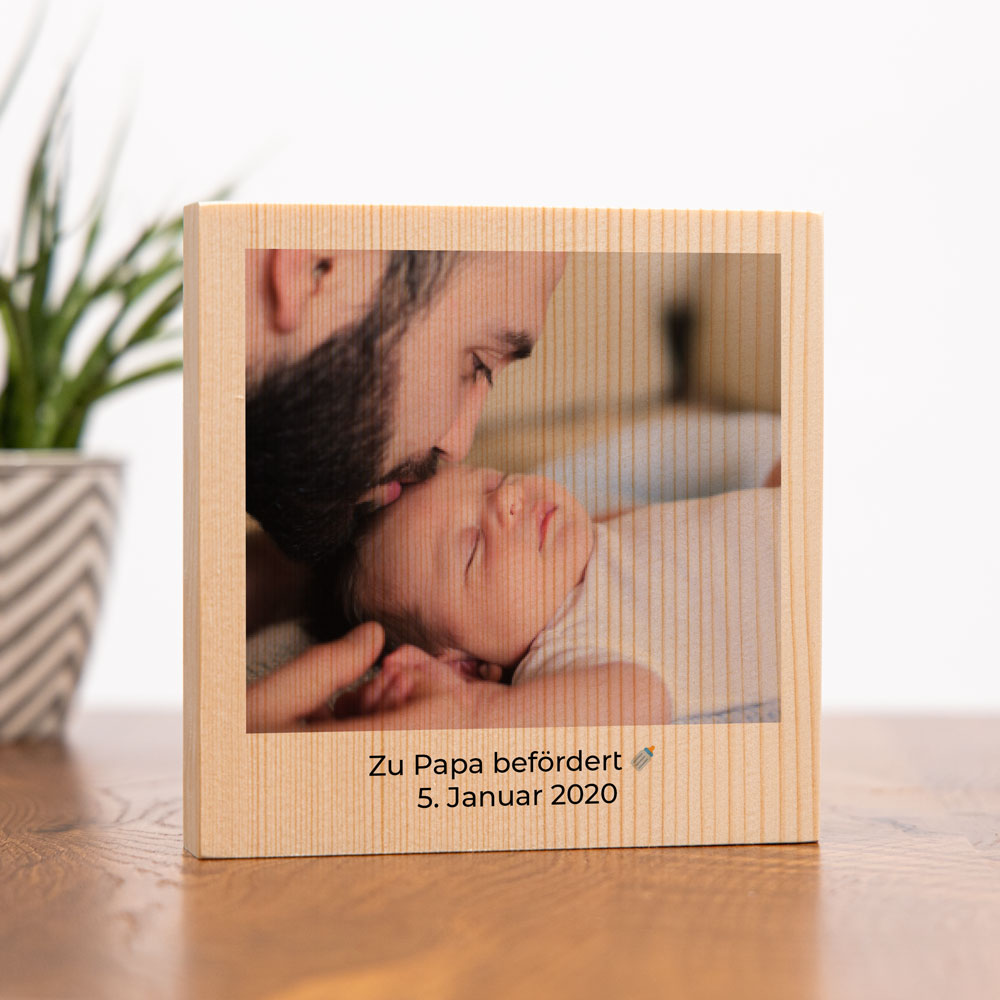 vatertagsgeschenke personalisierbares holzbild mit foto