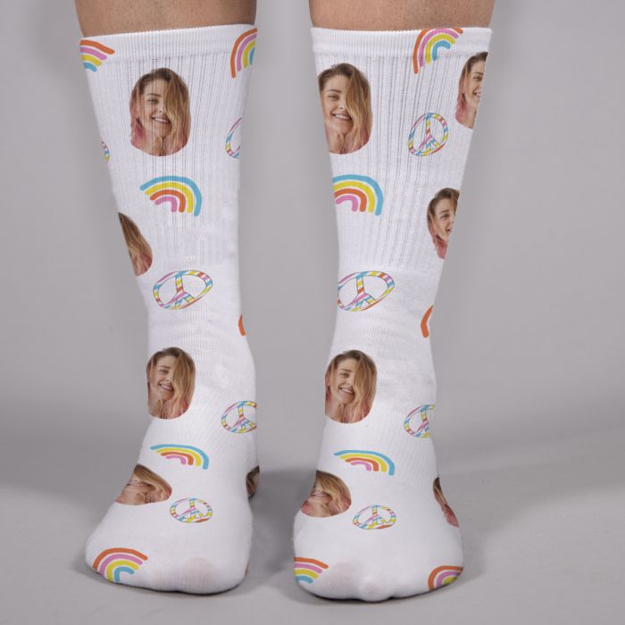 Geschenke für Frauen personalisierbare Socken mit Foto